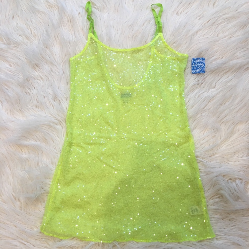 Free People Sequin Tank Top